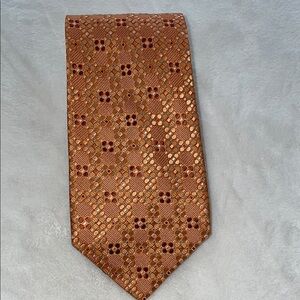 Sophisticated Orange Geometric Tie #B053